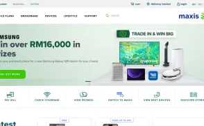 Maxis Communications website