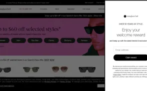 Sunglass Hut International website