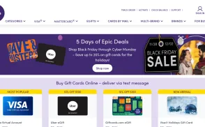 Giftcards.com website