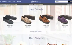 Shoeline / Vision Retailing website