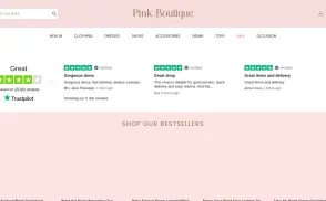 Pink Boutique website