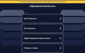 HDProjectorWorld website