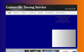 Gainesville Towing Service website