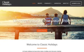 Classic Holidays / Classic Leisure website