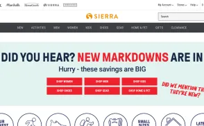 Sierra Trading Post website