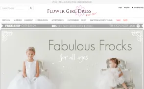 FlowerGirlDressForLess website