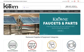 KaTom Restaurant Supply website