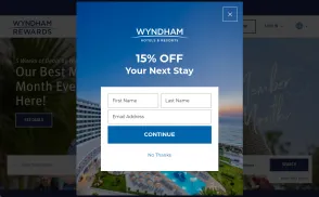 Wyndham Rewards website