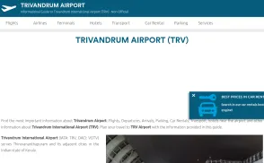 Trivandrum Airport website