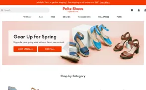 Peltz Shoes website