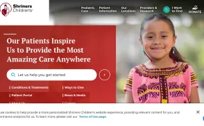Shriners Hospitals for Children website