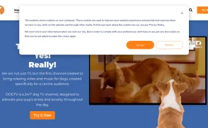 DogTV Network website
