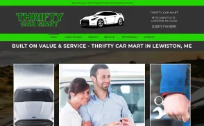 Thrifty Car Mart website