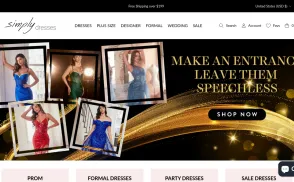 Simply Dresses website