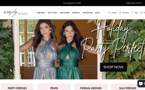 Simply Dresses website