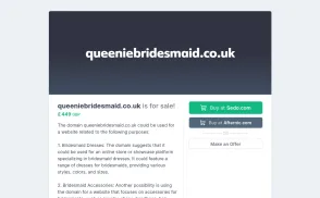 QueenieBridesmaid website