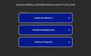 Quantum Wellness Botanical Institute website