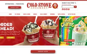 Cold Stone Creamery website