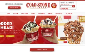 Cold Stone Creamery website