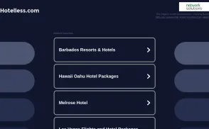HotelLess website