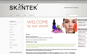 SkinTek website