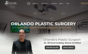 Plastic Surgery Central Florida / Dr. Richard Arabitg website