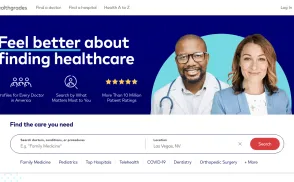Health Grades website