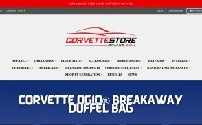 CorvetteStoreOnline website
