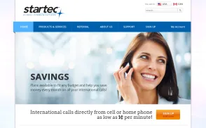 Startec Global Communications website