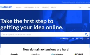 MyDomain website