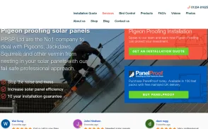 Pigeon Proofing Solar Panels [PPSP] website