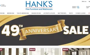 Hank's Fine Furniture website