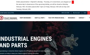 Foley Marine & Industrial Engines website