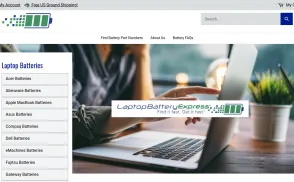 Laptop Battery Express website