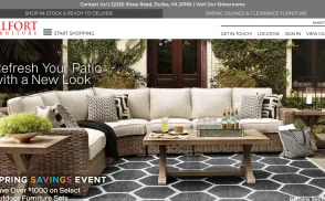 Belfort Furniture website