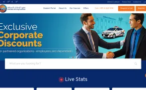 Emirates Driving Institute [EDI] website