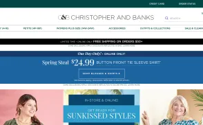 Christopher & Banks website