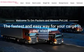 OM Packers & Movers website