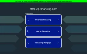 VIP Financing Solutions website
