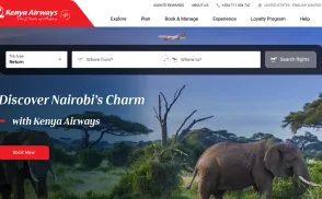 Kenya Airways website