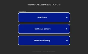 Sierra Allied Health Academy website