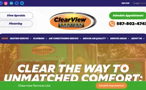 ClearView Plumbing and Heating website