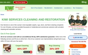 Kiwi Carpet Cleaning / Kiwi Services website