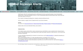 Global Investor Alerts website