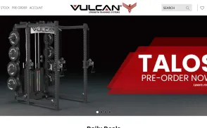 Vulcan Strength Training Systems website