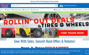 Summit Racing Equipment / Autosales website