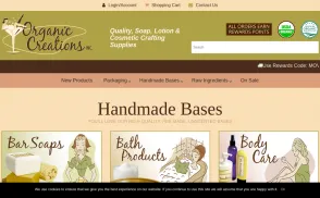 Organic Creations website