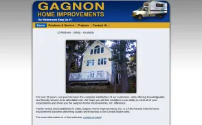 Gagnon Home Improvements website