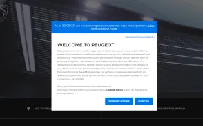 Peugeot website