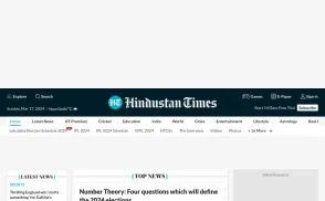 Hindustan Times / HT Media website